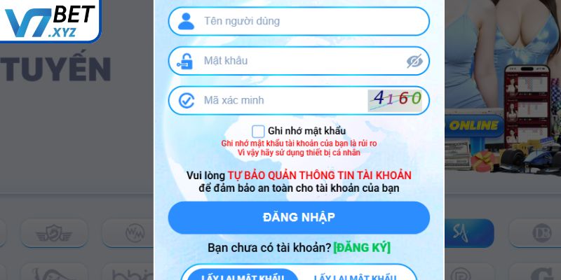 Đăng nhập tài khoản