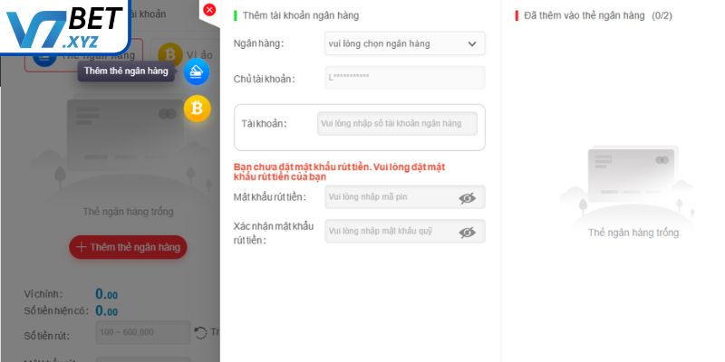 Điều kiện rút tiền tại V7Bet người chơi cần biết
