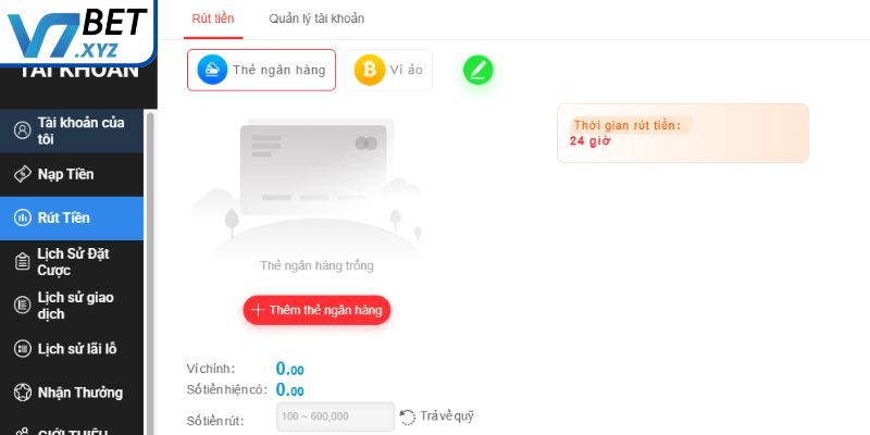 Xác nhận rút tiền V7Bet